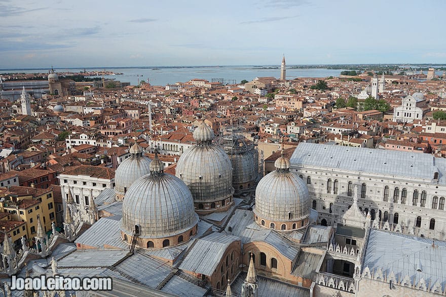 Panorama over Venice old city, Italy