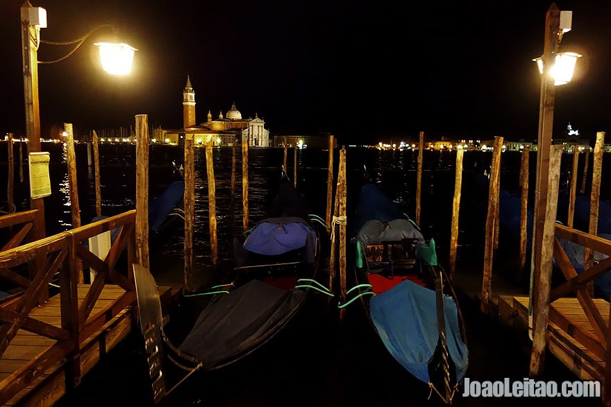 Gondolas by night