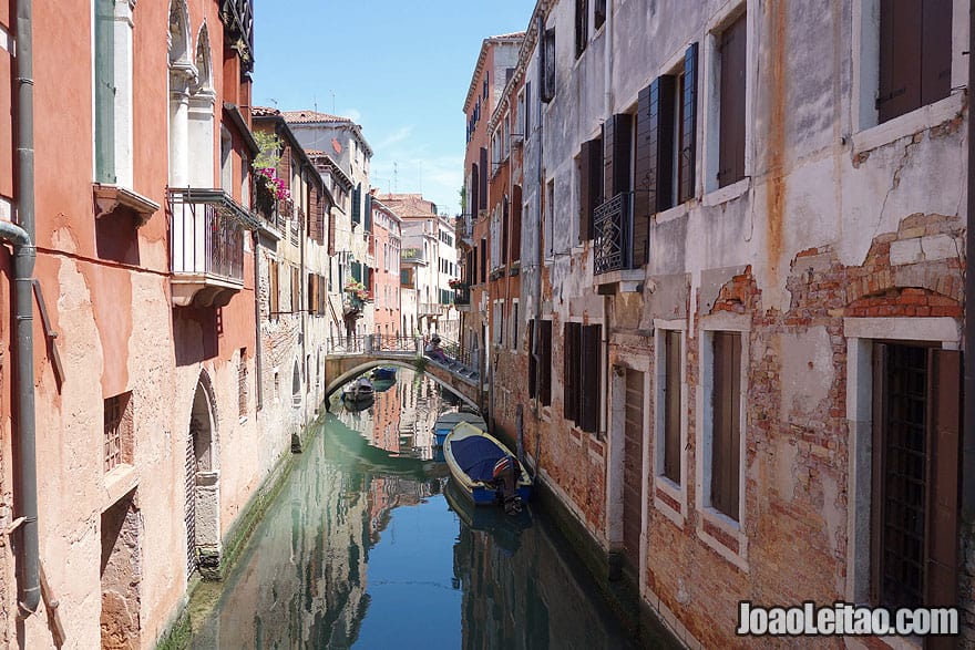 Picturesque Venice water canal