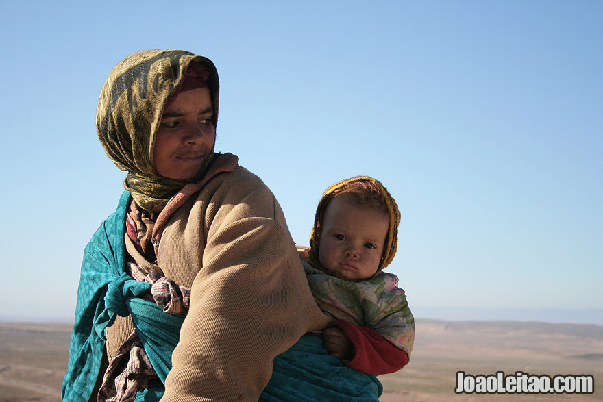 Photo of woman and baby in the Atlas Mountains, Morocco
