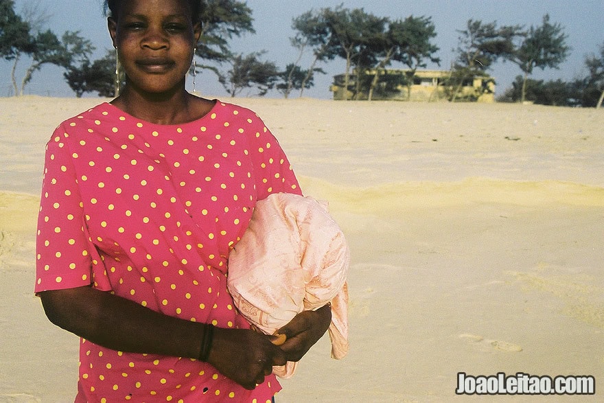 Woman in Saint-Louis Beach, Senegal