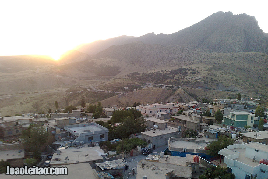 Sunset view from the top of the 500-year-old minaret