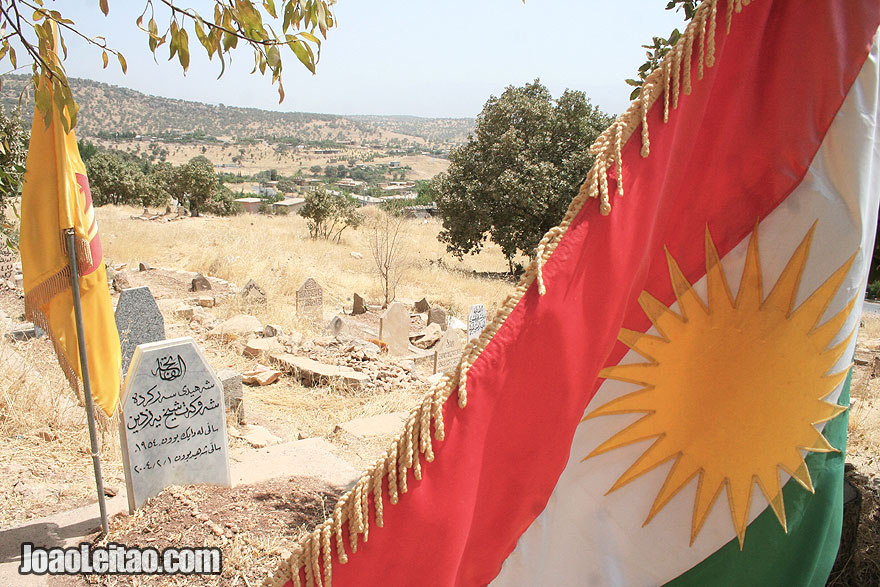 Kurdish heroes cemetery in Barzan