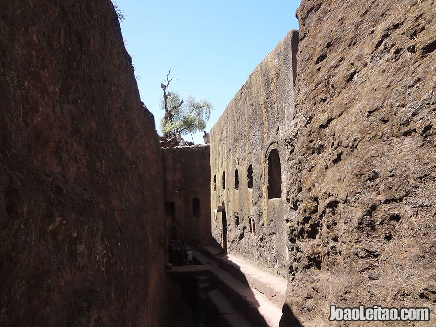 Rock-Hewn Church of Bet Golgotha in Lalibela