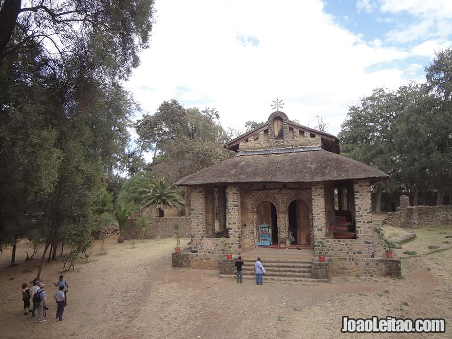 17th Century Gondar Debre Birhan Selassie church built by Emperor Eyasu II, Ethiopia