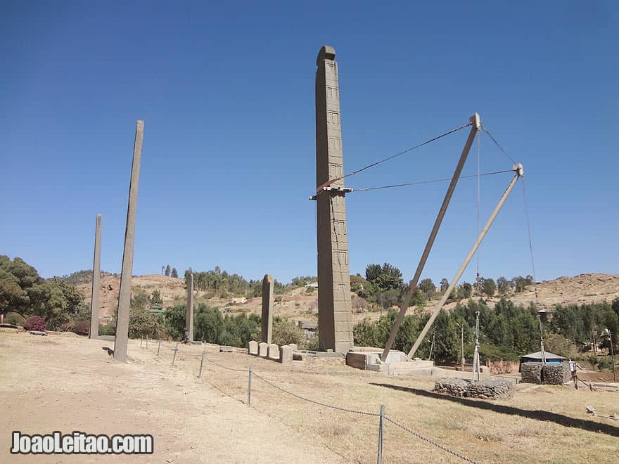 1700-year-old Northern Stelae Park in Axum, Ethiopia