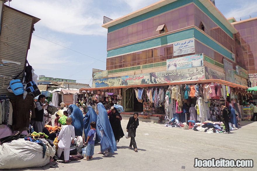 Shopping in Mazar-i-Sharif, Afghanistan