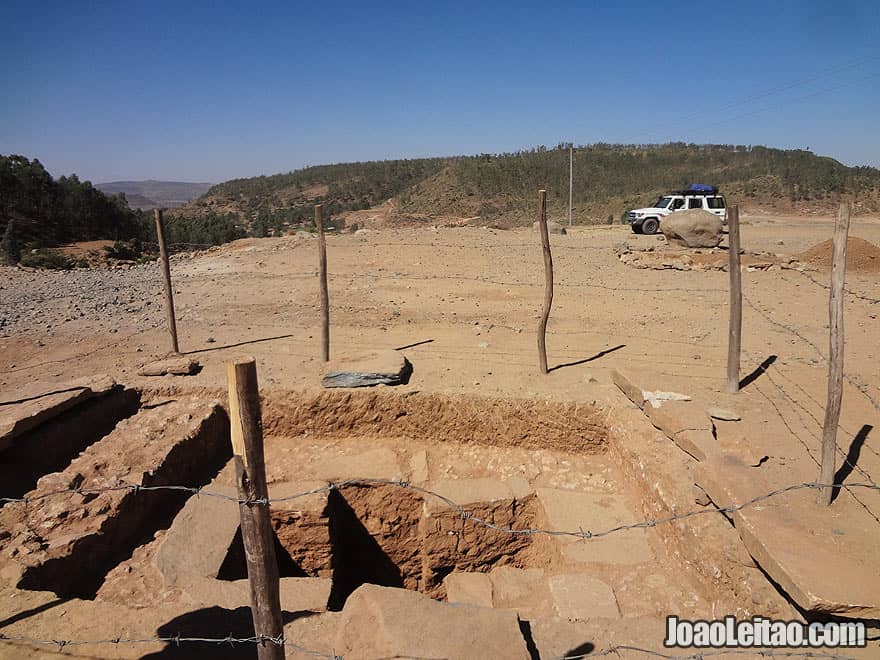 Outside the Gebre Meskel Tombs in Axum, Ethiopia