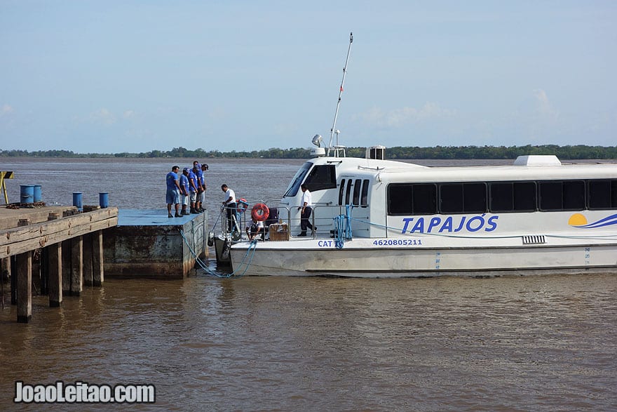 Lancha rápida Tapajós - Óbidos até Oriximiná