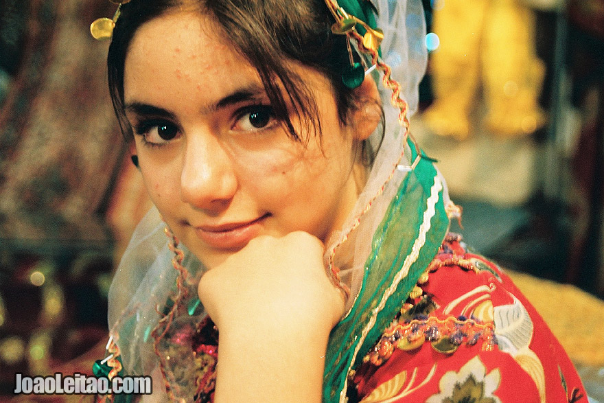 Iranian girl with traditional clothes