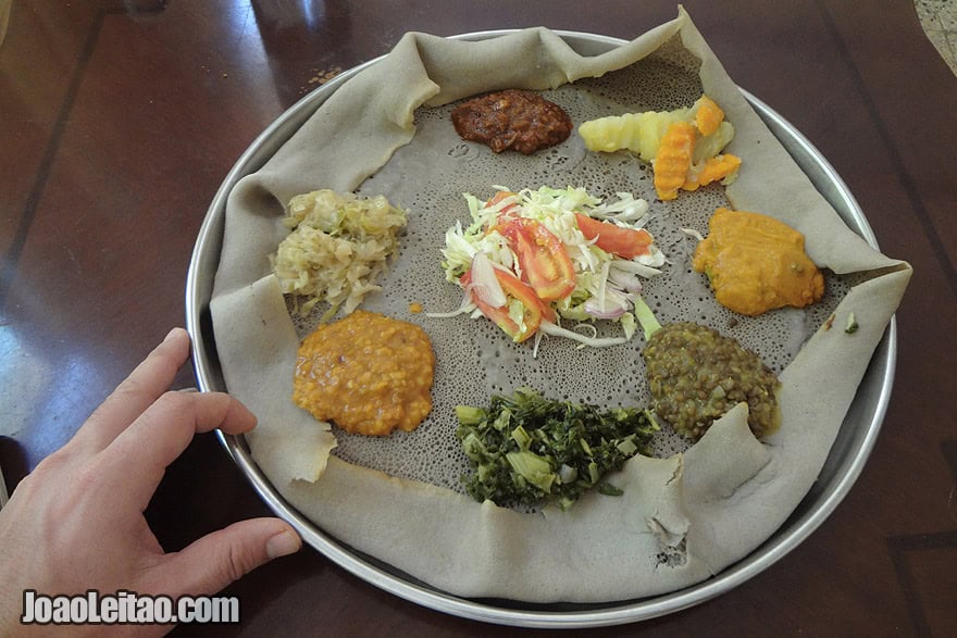 Injera - the national dish of Ethiopia