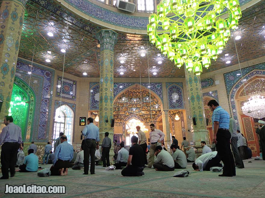 Inside Jamkaran Mosque in Qom, Iran