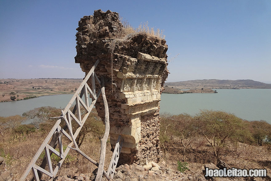 Ruins of Gorgora Nova Cathedral in Ethiopia