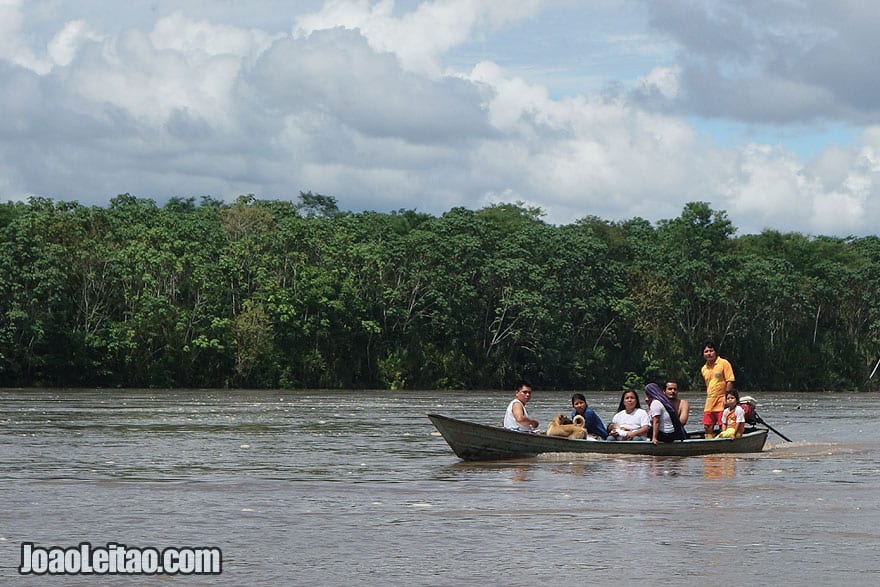 Napo River in Ecuador on the way to El Coca