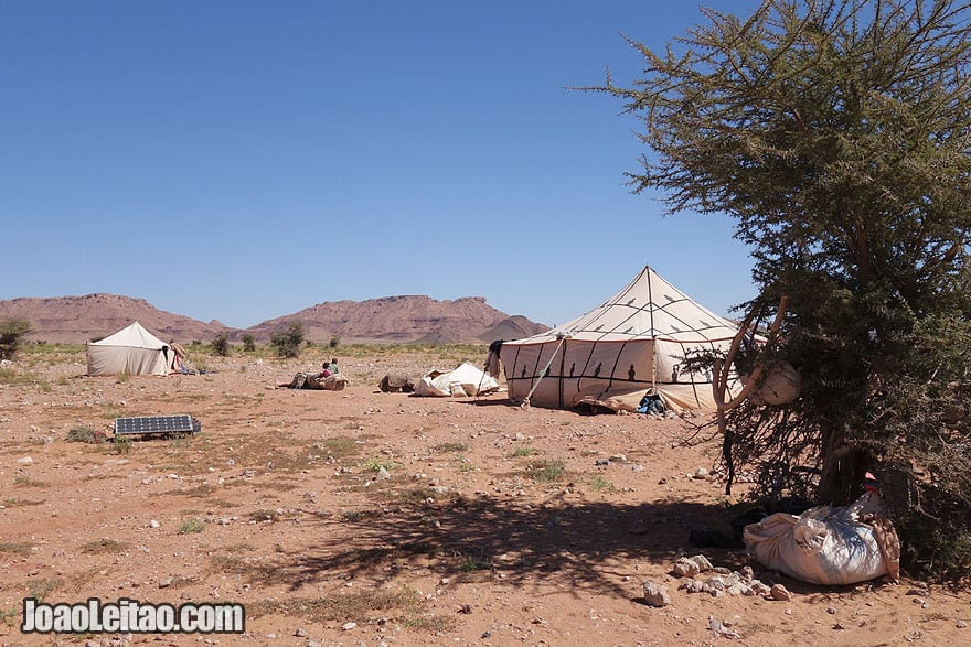 Sahara Desert Nomad Tents with Solar Panel