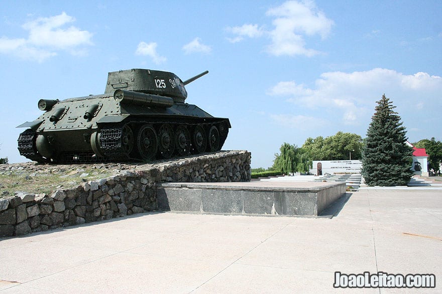 T-34 Tank WW2 War Memorial in Tiraspol