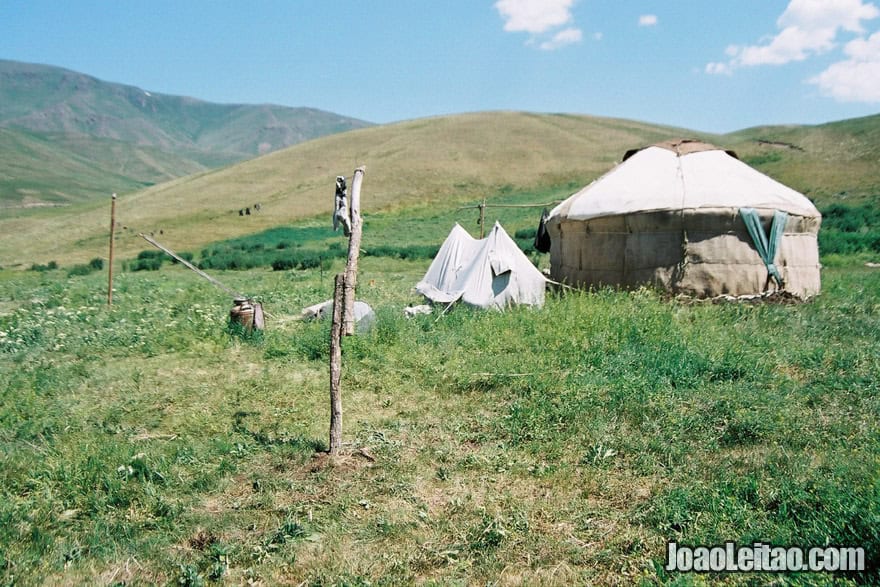 Yurt nomad tent in Kazakhstan