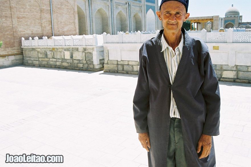 Man in Bahauddin-Naqshbandi in Bukhara