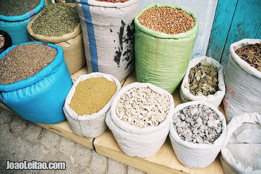 Spices for sale in Chefchaouen