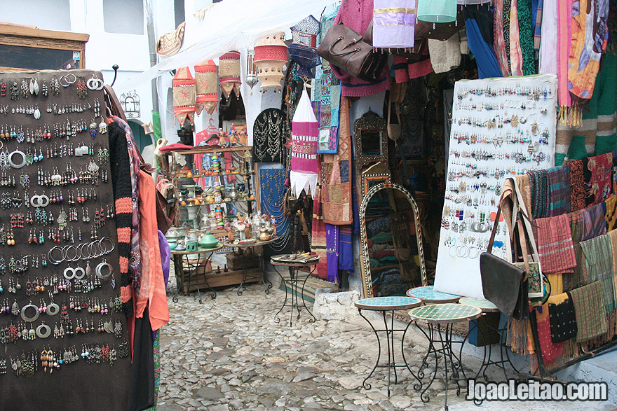 Souvenir shops in Chefchaouen