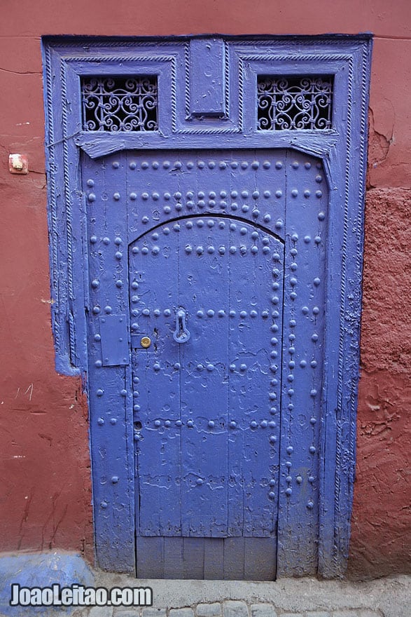 Door in Marrakesh old city