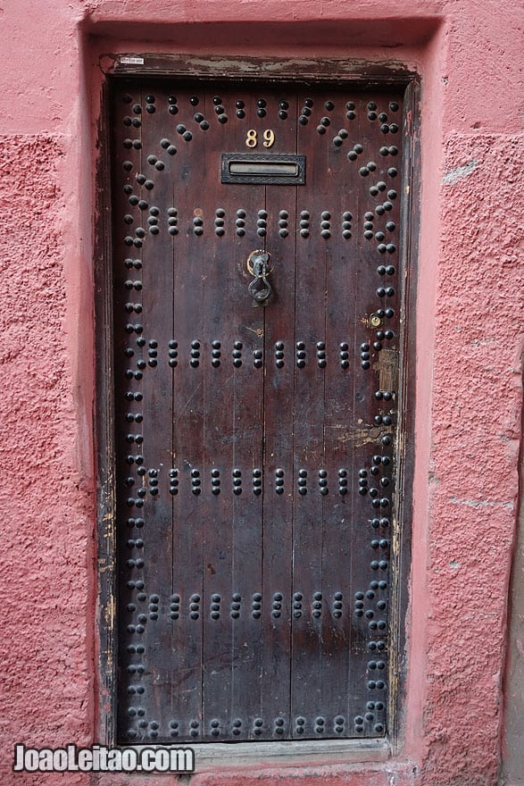 Door in Marrakesh old city