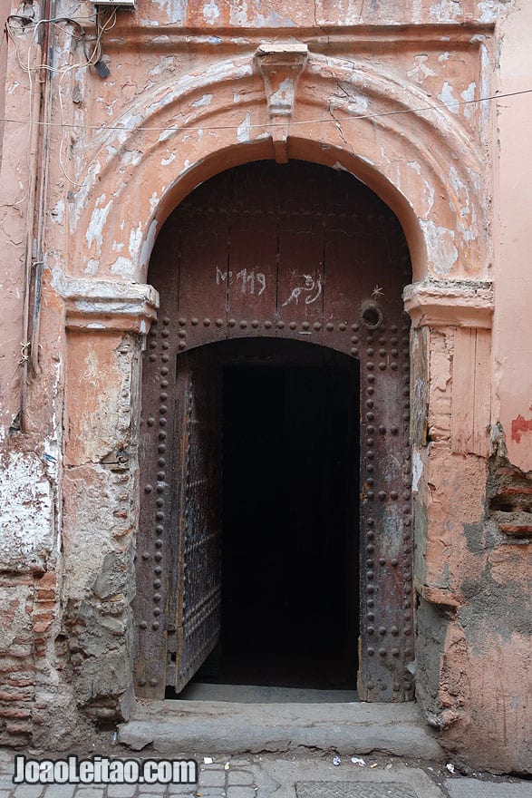 Door in Marrakesh old city