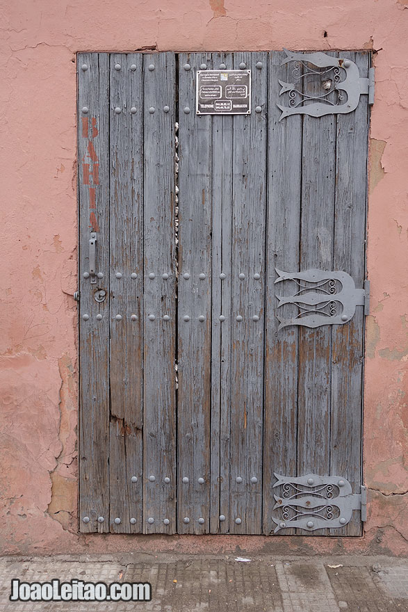 Door in Marrakesh old city