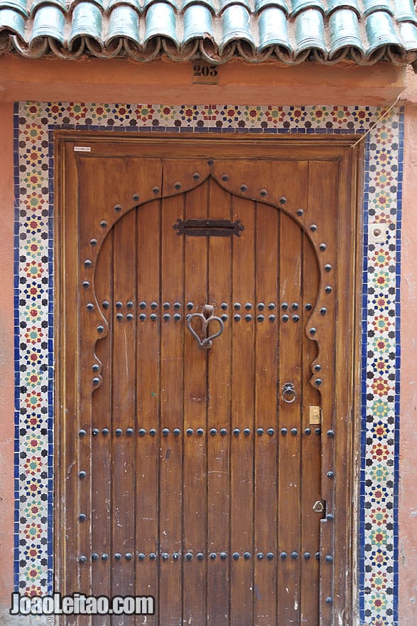 Door in Marrakesh old city