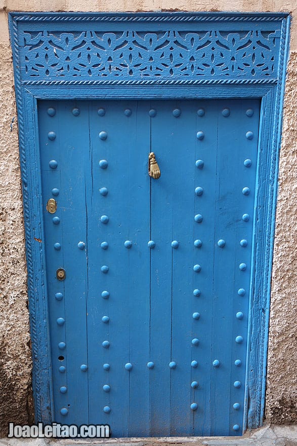 Door in Marrakesh old city