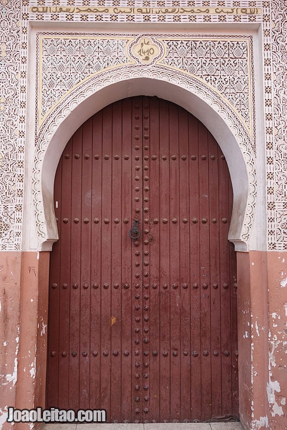 Door in Marrakesh old city