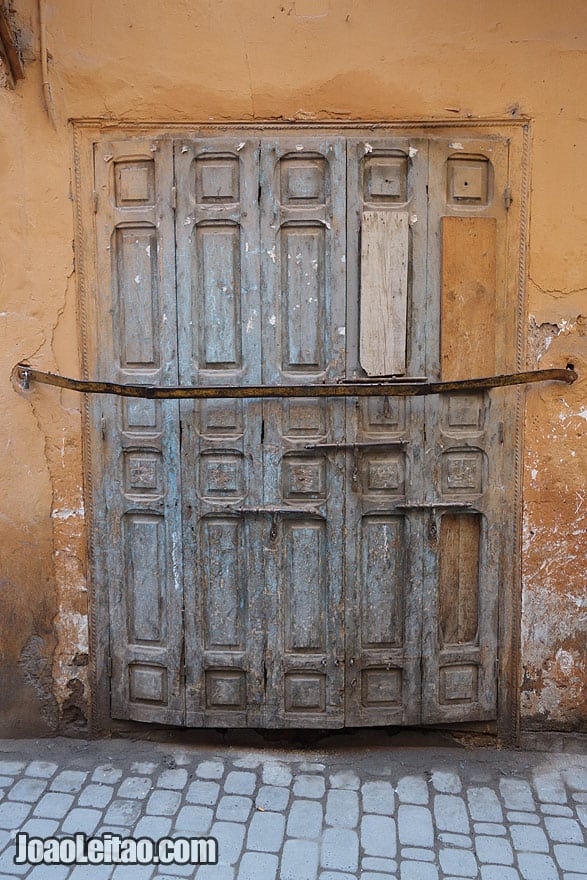 Door in Marrakesh old city