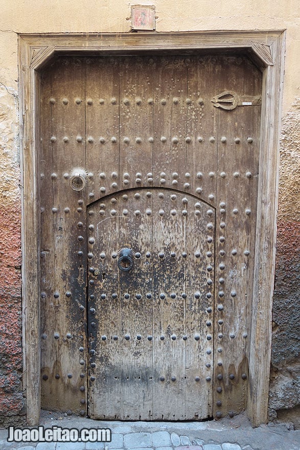 Door in Marrakesh old city