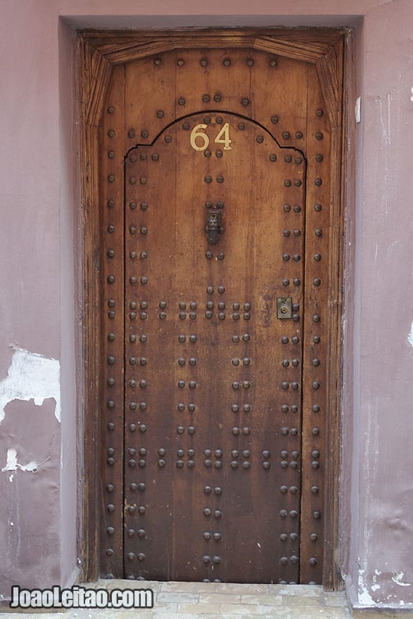 Riad Dar Thania door in Marrakesh old city