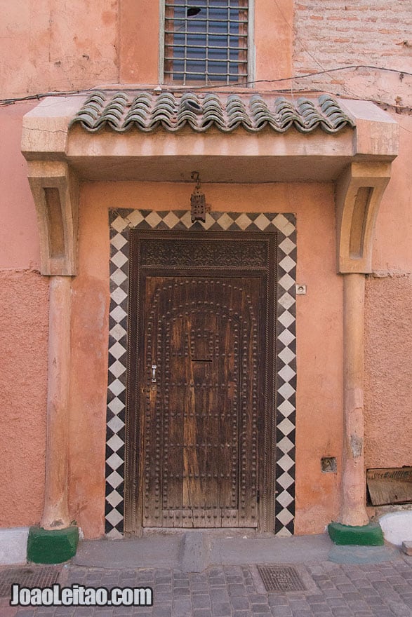 Door in Marrakesh old city