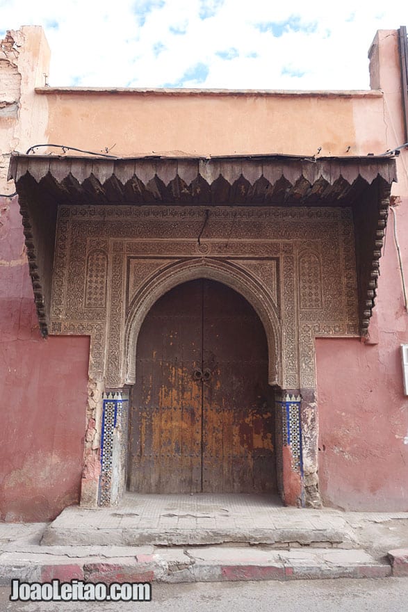 Door in Marrakesh old city