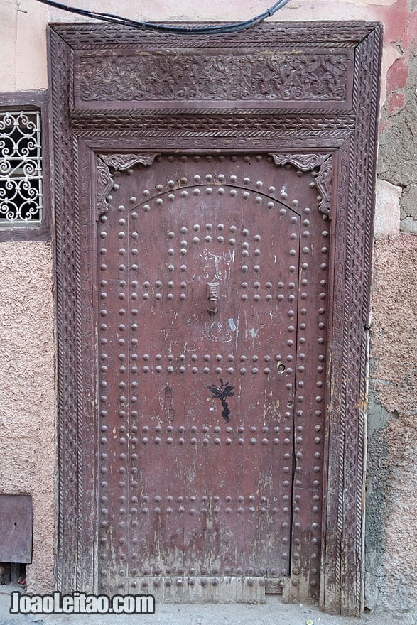 Door in Marrakesh old city