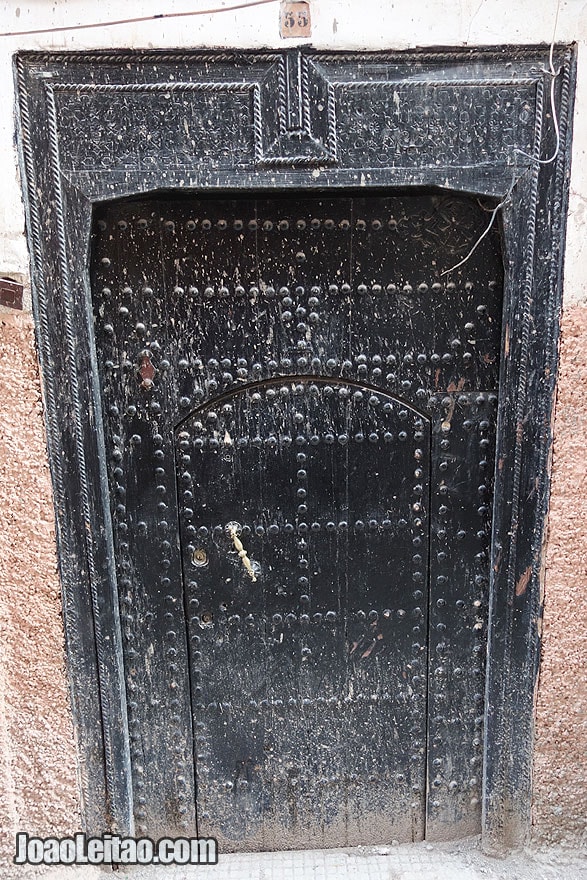 Door in Marrakesh old city