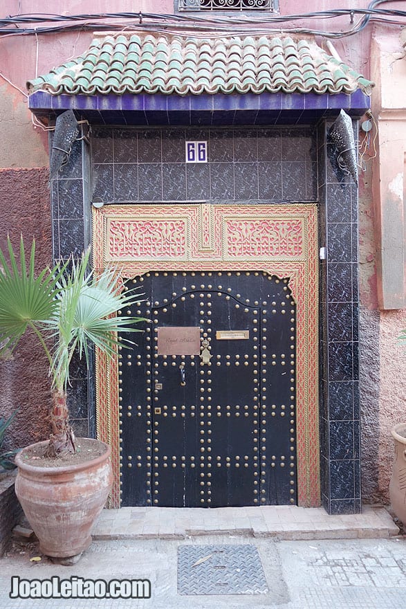 Door in Marrakesh old city