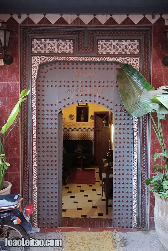 Door in Marrakesh old city