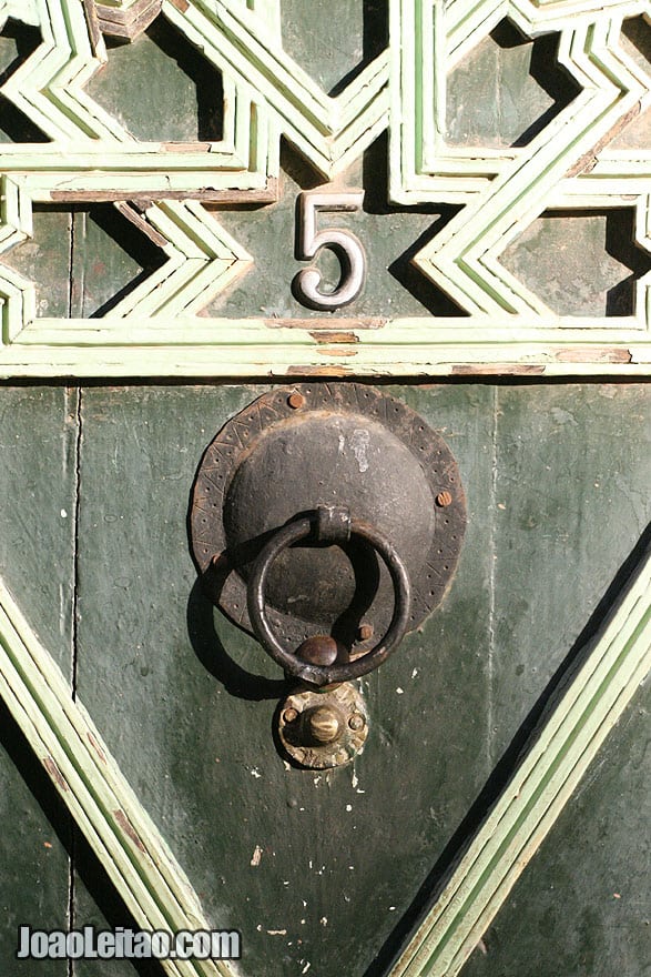 Door knob detail in Marrakesh Medina