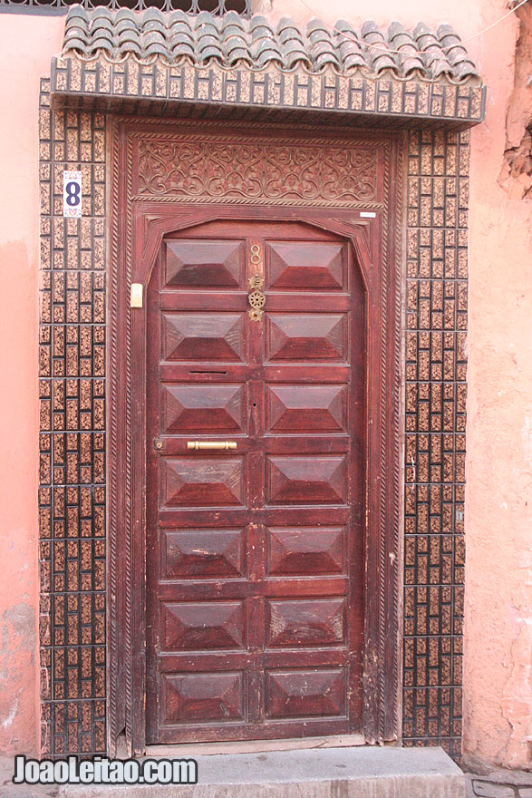 Door in Marrakesh old city
