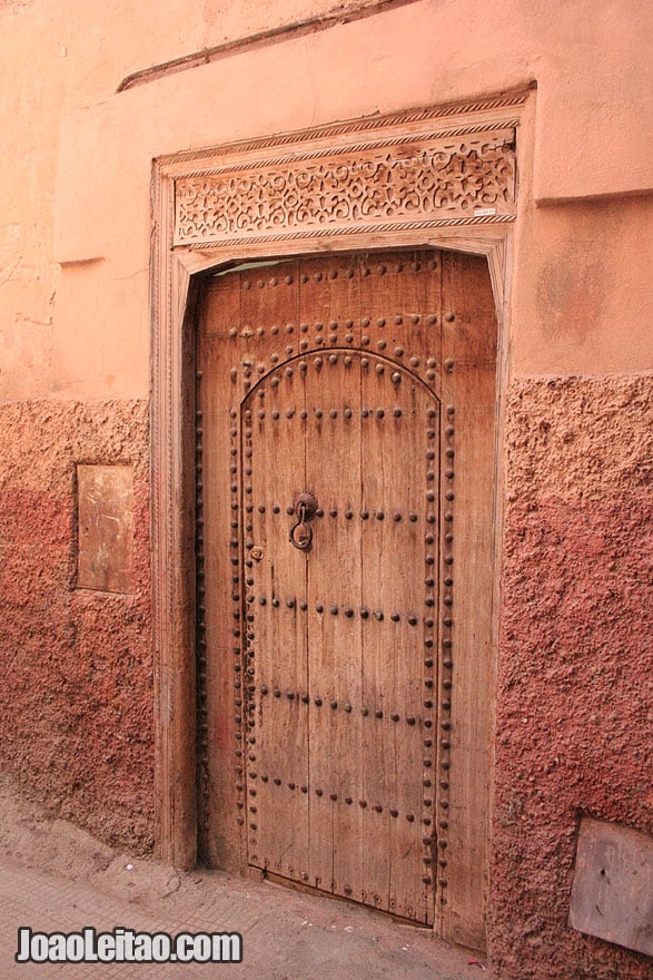 Door in Marrakesh old city