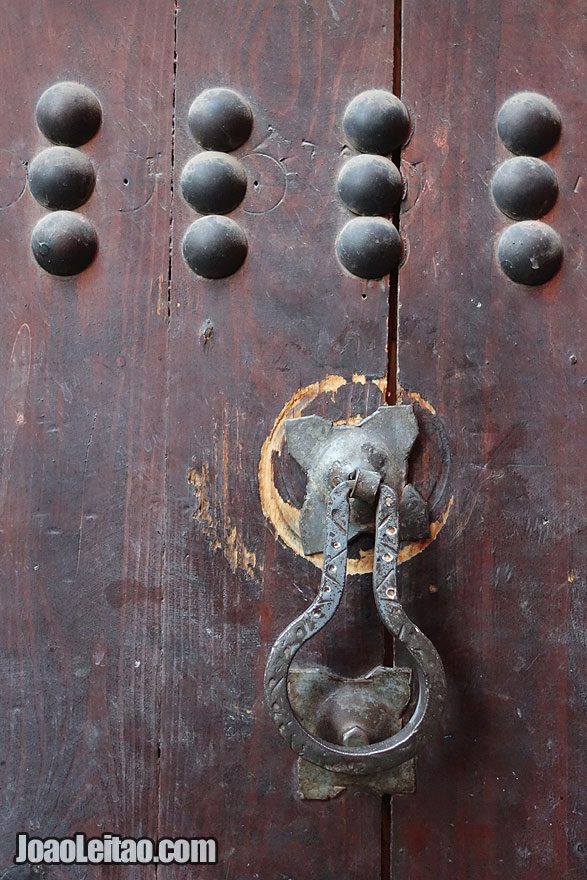 Door knob detail in Marrakesh Medina