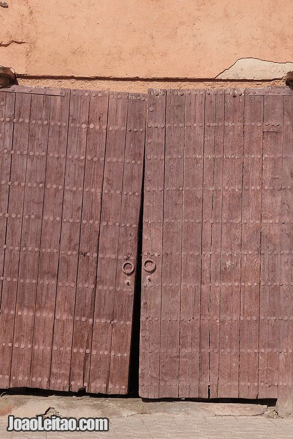 Door in Marrakesh old city