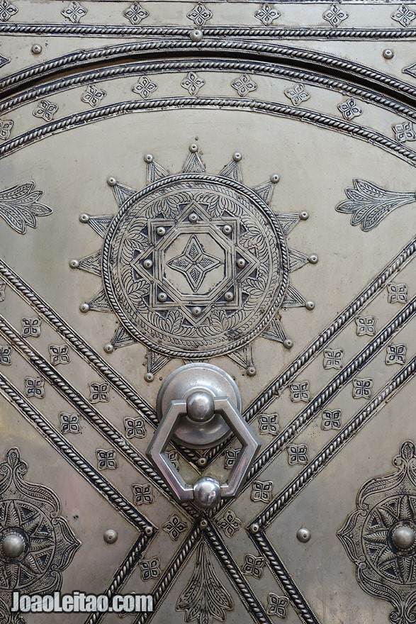 Door knob detail in Marrakesh Medina