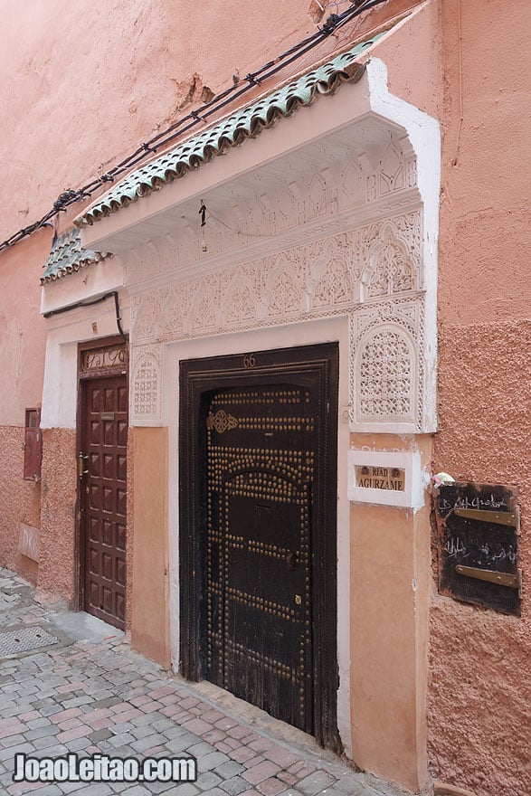 Door in Marrakesh old city