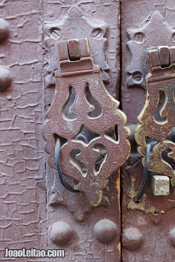 Door knob detail in Marrakesh Medina