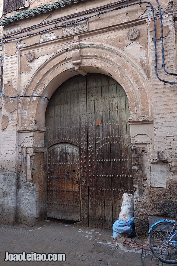 Door in Marrakesh old city