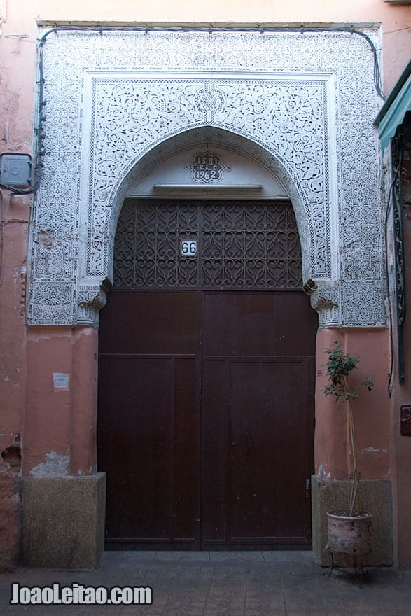 Door in Marrakesh old city